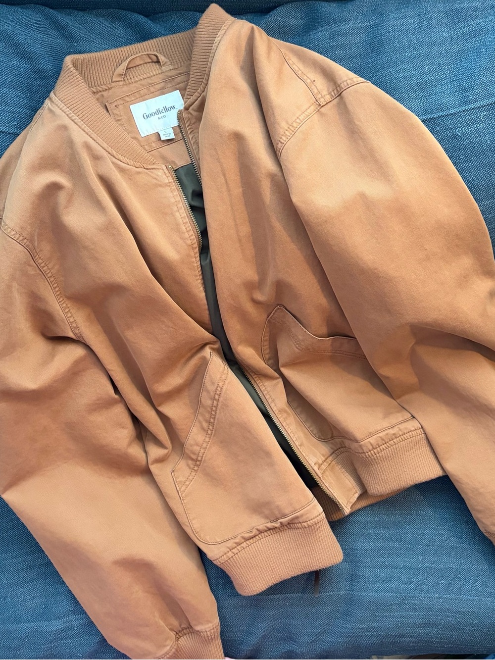 Goodfellow & Co Tan Bomber Jacket